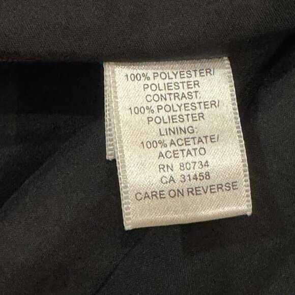 🖤 BCBGMAXAZRIA Black & White Embroidered Strapless Tiered Dress – Size 8 - Picture 11 of 13